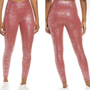 Sweaty Betty Pink Sparkle Leggings